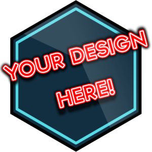 your design here - buy a virtual badge